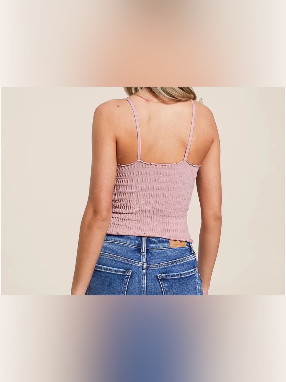 Free People Pucker Up Seamless Textured Tank Lilac Size M NWT - Picture 2 of 3
